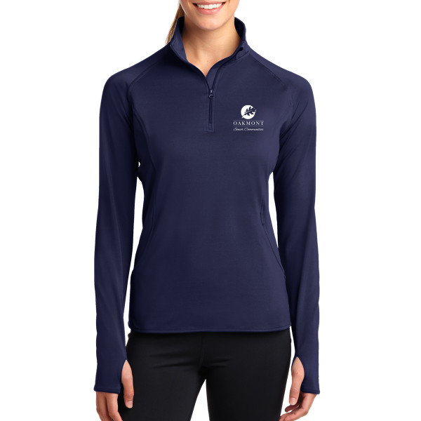 Oakmont Sport-Tek Ladies Sport-Wick Stretch 1/2 Zip Pullover