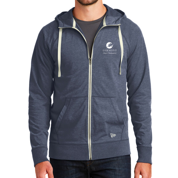Oakmont New Era Sueded Cotton Blend Full Zip Hoodie