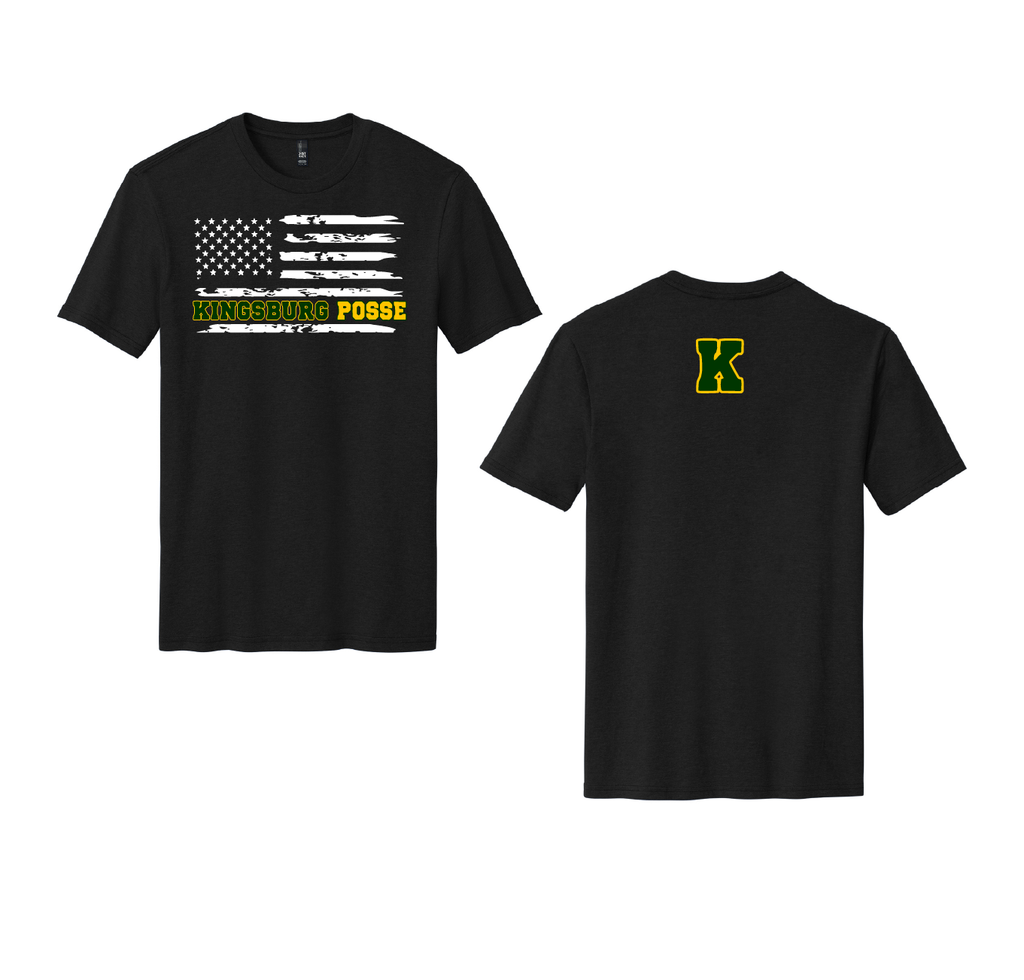 KINGSBURG POSSE FLAG BLK DM108