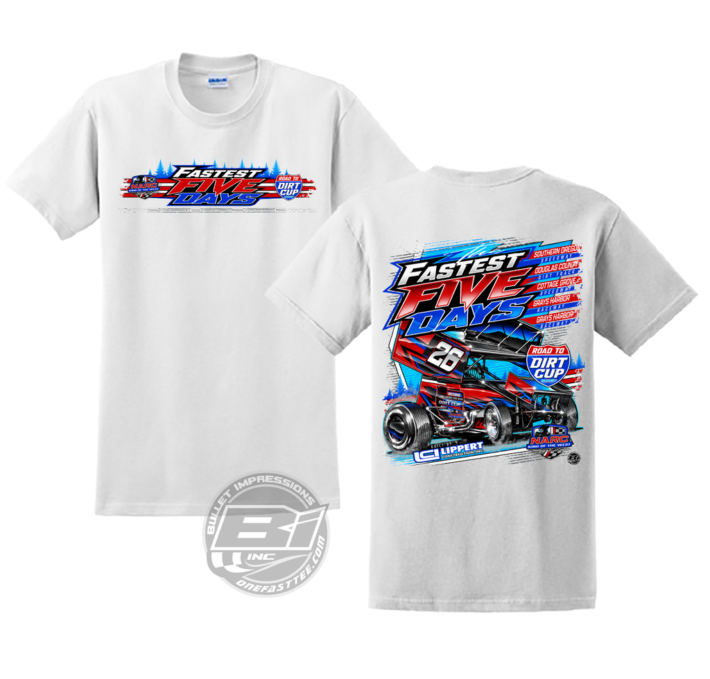 [NARC FASTEST 5 DAYS TEE WHITE