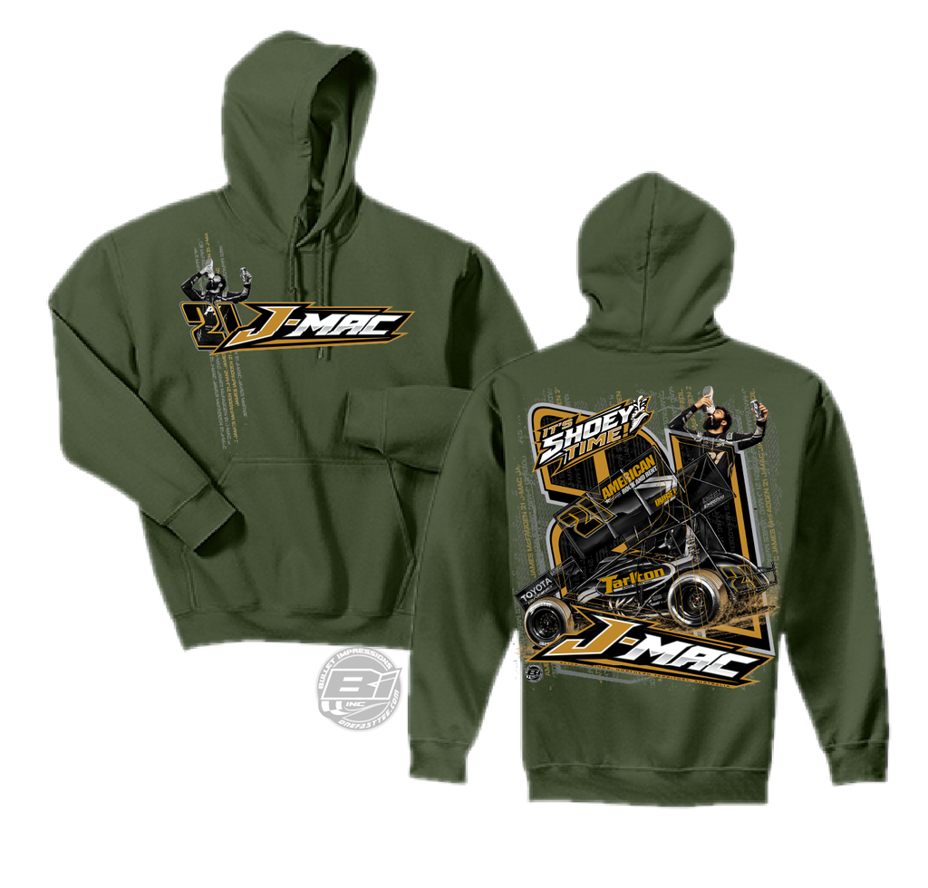 J-MAC SHOEY TIME HOODIE- military green