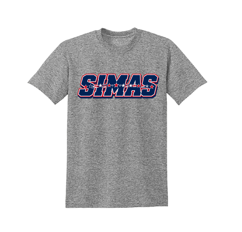 simas block tee gray