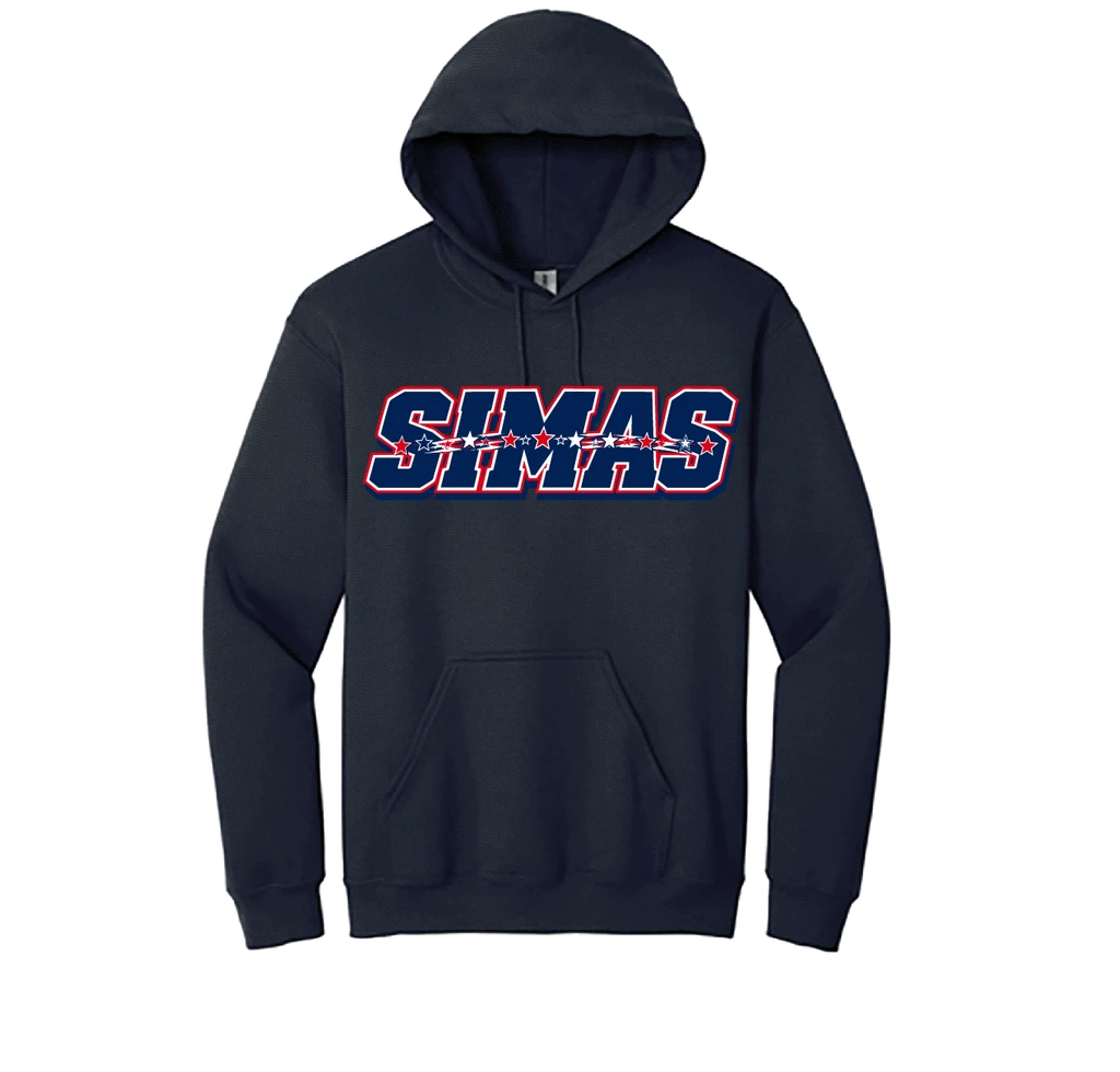 simas block hoodie navy