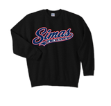 simas script crewneck blk