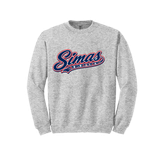 simas script crewneck gray