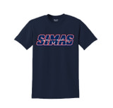 simas block tee navy