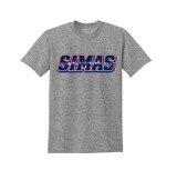 simas block tee gray