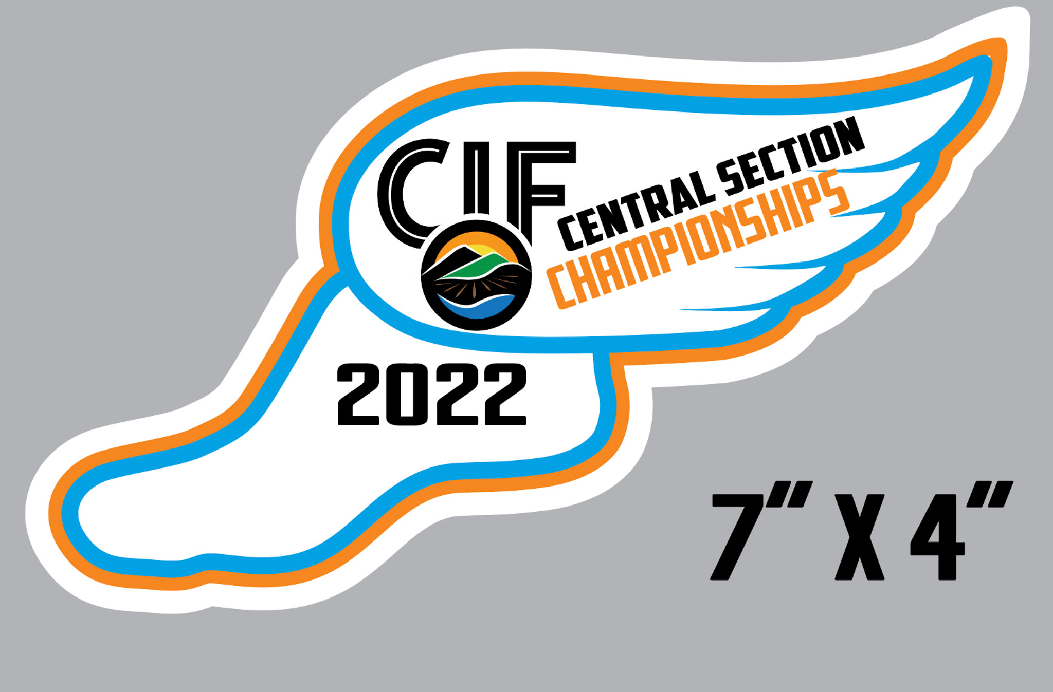 CHENILE PATCH2022 CIF TRACK Championships Bullet Impressions INC