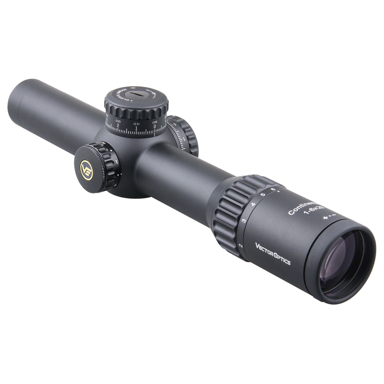 Vector Optics Continental 1-6×24 & マウント LPVO for 3-Gun | Continental 1-6x24 HD SFP .22LR & .308