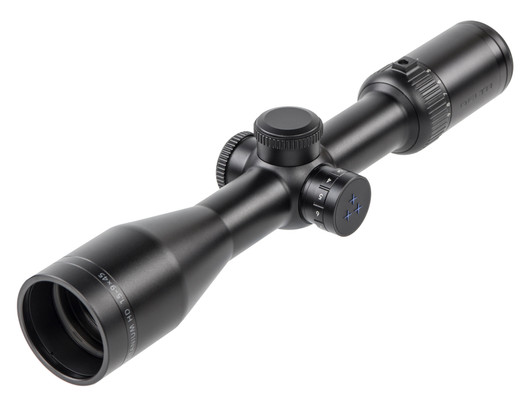 Delta Titanium HD 1.5–9x45 2D SFP riflescope, side view, New Ultra compact