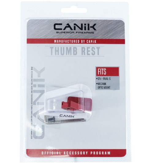 Canik Aluminum Thumb Rest - Red RRP $99