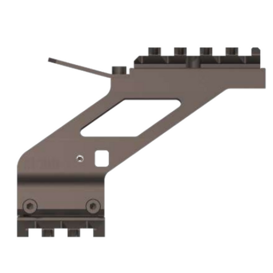 CANiK MECANIK aluminium scope mount in grey finish fitted to 1913 Picatinny rail