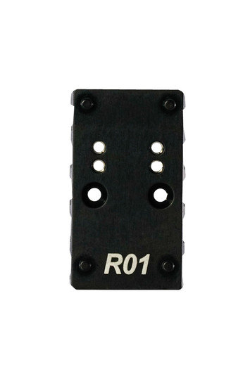 CANiK Optic Interface R01 mounting plate, serrated aluminium, low-profile design