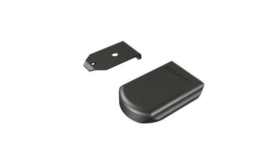 CANiK standard aluminium +0 magazine base plate, black finish