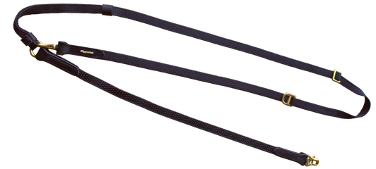 Niggeloh GRIP shoulder lead, black 15 mm, over-shoulder view