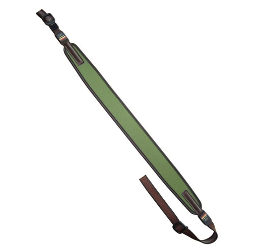 Niggeloh universal neoprene rifle sling, olive, with quick-release fittings