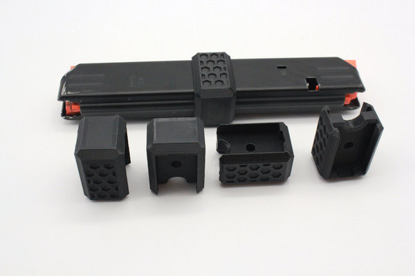 Alpha Precision Colt Style Magazine Coupler two-pack, black polymer