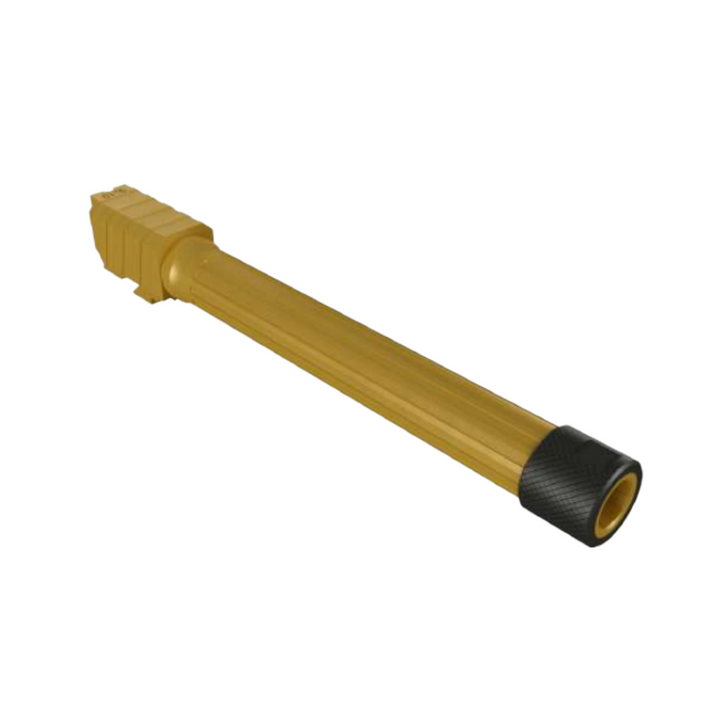 CANiK 146mm full size gold PVD coated fluted threaded barrel, 1/2-28 RH