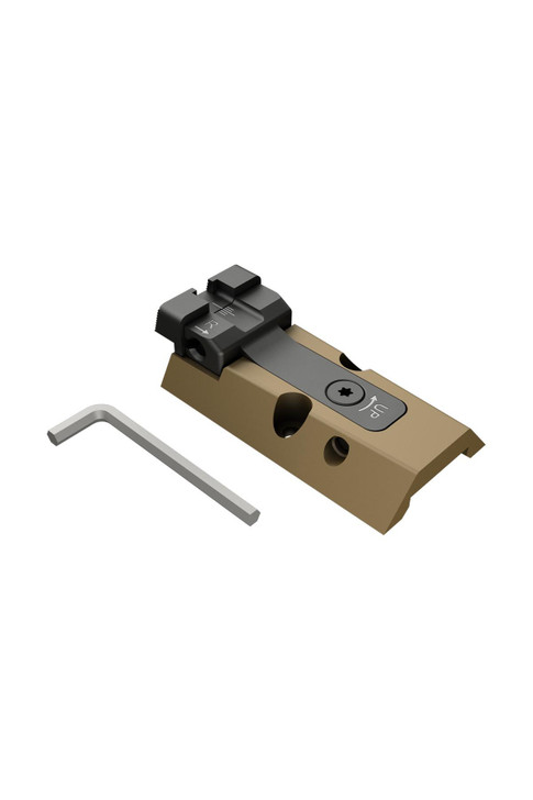 CANiK adjustable rear sight FDE with integrated optic lid cap