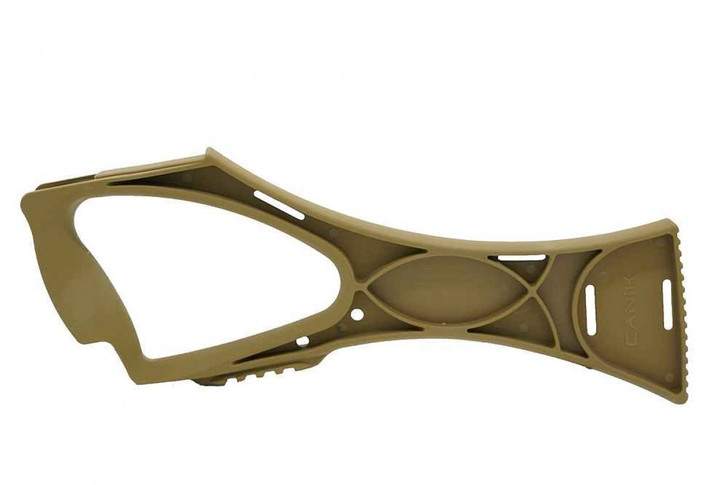 CANiK Armbrace-2 pistol stock in FDE, fibreglass polymer stabilising platform with Picatinny rail