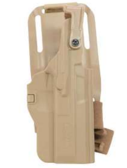 CANiK duty holster in FDE finish, belt carry profile view
