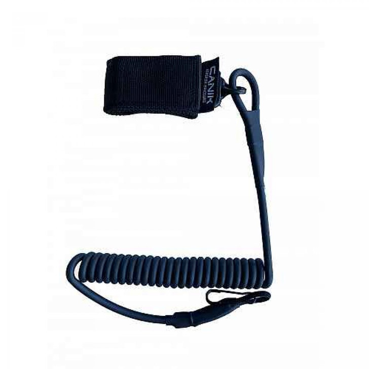 CANiK pistol lanyard without steel cord with spiral cord and Velcro belt adaptor