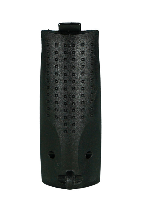 Canik compact size lanyard compatible aluminium backstrap, black finish, textured surface