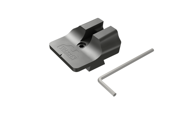 Canik Warren narrow black out rear sight, U-notch wave profile