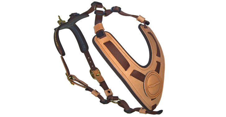 Niggeloh Mantrailing tracking harness, brown, size S/M