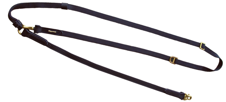 Niggeloh GRIP shoulder lead, black 15 mm, over-shoulder view