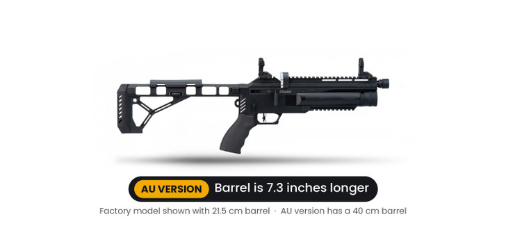 Effecto - Spark Mini PCP Air Rifle - 0.22 Cal. - Black - 40cm Barrel - RRP $699