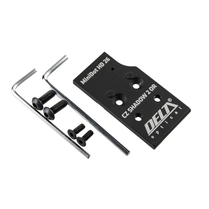 Delta MiniDot HD 26 adapter plate for CZ Shadow 2 OR, Cerakote-finished aluminium