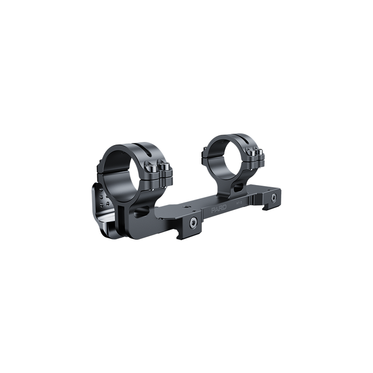 PARD MT5 quick release mount 30mm, black finish, side view with quick detach lever