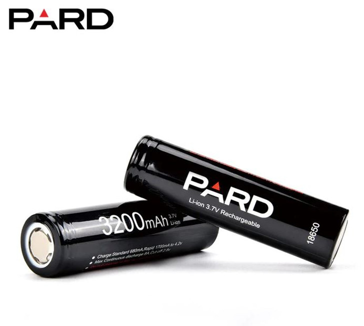 PARD 18650 rechargeable battery, 3200mAh