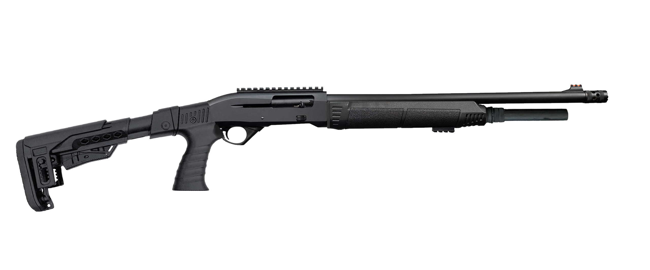 PB12TS Gen 2 (7&10 Rd) - Push Button Shotgun - TACTICAL - Collapsible Pistol Grip