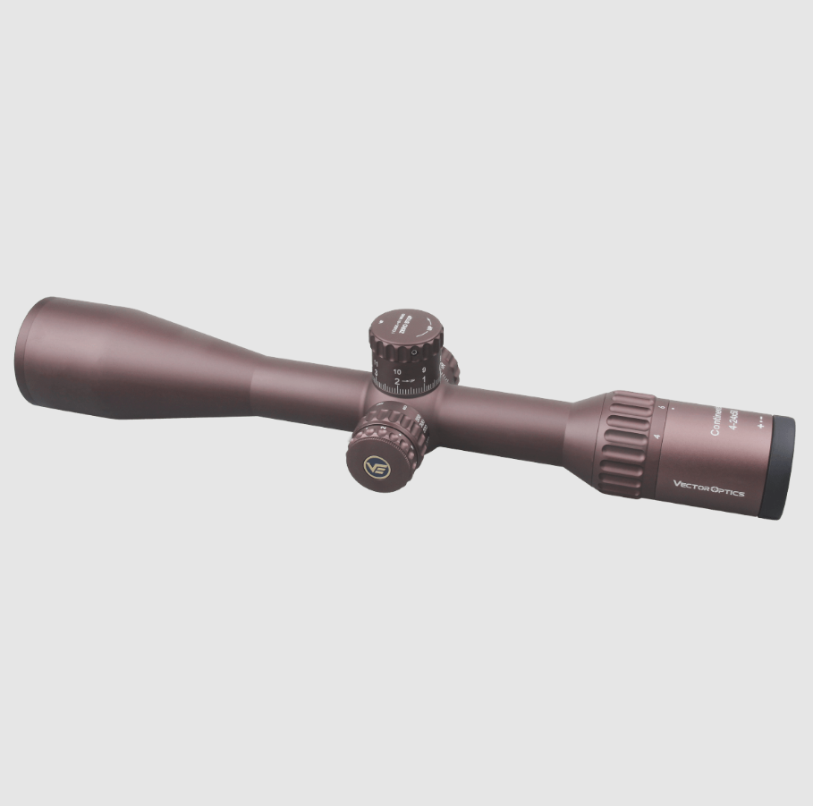 Vector Optics Continental x6 4-24x50 FDE Riflescope – Tactical