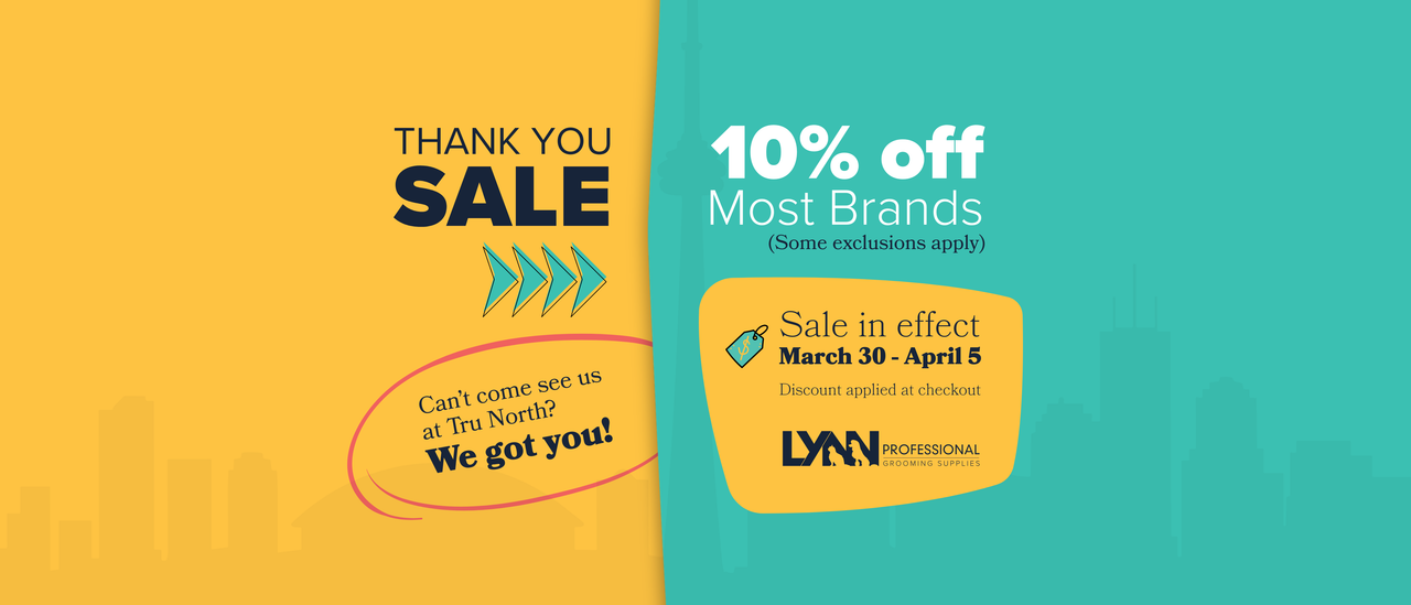 A graphic announcing 10% off most brands from March 30 to April 5