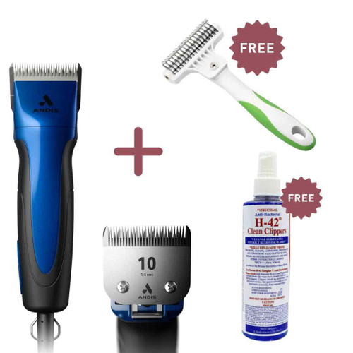  Andis Excel 5 Speed+ with FREE Deshedding  & H-42 Blade cleaner 