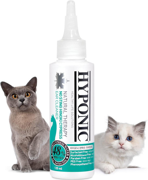 Hyponic HYPONIC Premium No-Sting Hinoki Cypress Ear Cleaner (Cats) 120ml 