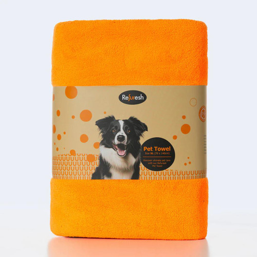  Refuresh Pet Towel – Ultra Absorbent & Fast Drying 