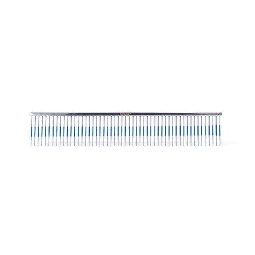 FurHQ 9 inch grooming comb blue outline