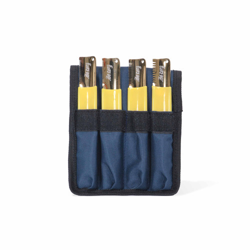 FurHQ gold carding blade set 4 pieces with case