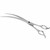 Zolitta Storm 7.5-inch Curved Shears, professional hair cutting scissors with curved blades and ergonomic handles.