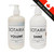 Sotaria Leave-In Conditioners - 500ML, two white bottles with pump dispensers labeled for volume and shine pet care conditioners, with a Canadian flag and 'Made in Canada' banner.