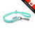 Xylo Grooming Loops - Waterproof and Slip-Resistant, light blue grooming leash with textured surface, metal clip, and loop for pets.