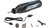 Dremel 7350-5 Cordless Rotary Tool Kit, black and blue rotary tool with accessories including a grinding stone, sanding drum, and cleaning tool