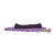 Jigsew Belly Band 5/8", purple dog collar with metal D-rings and a matching purple leash with a soft black fur pad