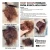 Opawz Teddy Brown Pet Hair Dye Kit (PD30), a pet grooming product with before and after photos of a dog's fur dyed in Teddy Brown in sunlight, shade, and indoors.