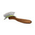 Artero Maya – Curved Slicker Brush File Pin, professional grooming tool with a wooden handle and curved metal pin bristles for pet grooming.