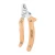Artero Luna Ergo Nail Clipper Without Spring, stainless steel nail clippers with wooden handles for grooming.